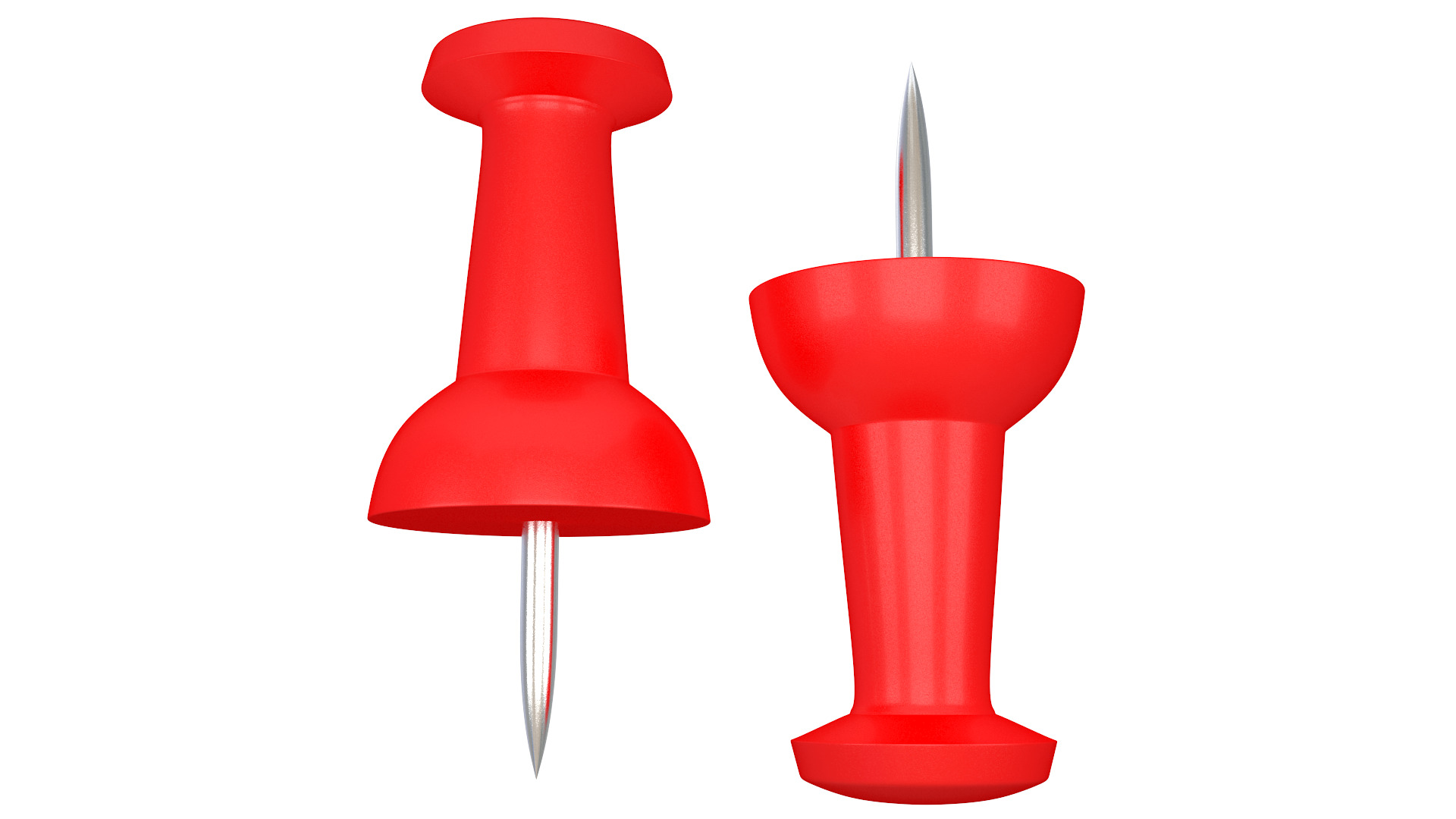 Assorted Push Pin Collection 3D model_13
