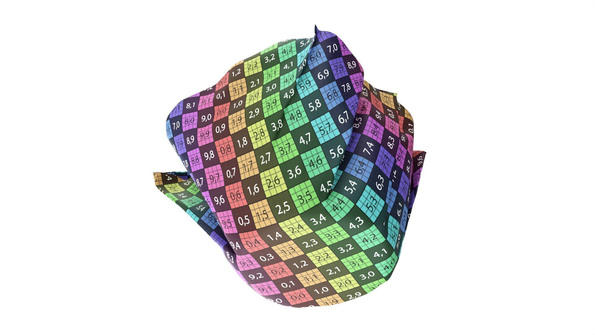 Wrapped blueberry muffin Low-poly 3D model_9