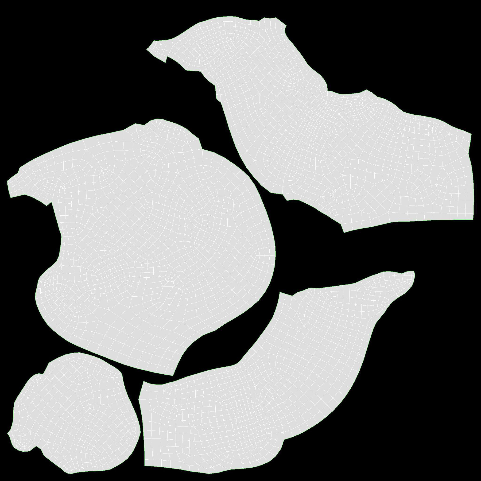 Wrapped blueberry muffin Low-poly 3D model_10