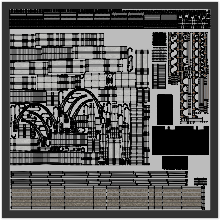 Viaduct with UK trains 3D model_11