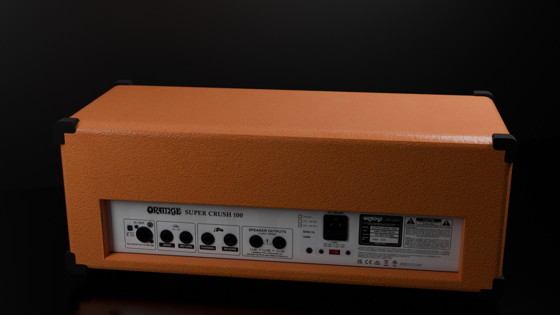 Guitar Amplifier - Orange Crush 100 3D model_1