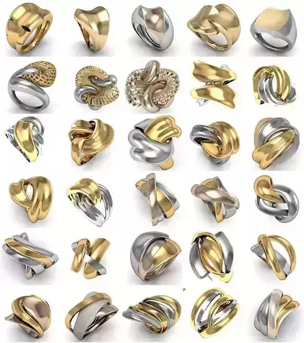 30 Ring NO Stone 3dm