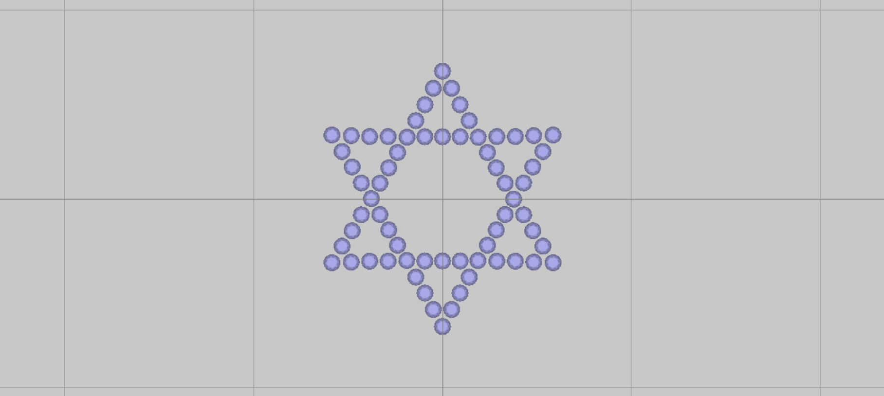 Star of David 15mm Diameter Simple With Stones 3D print model_8