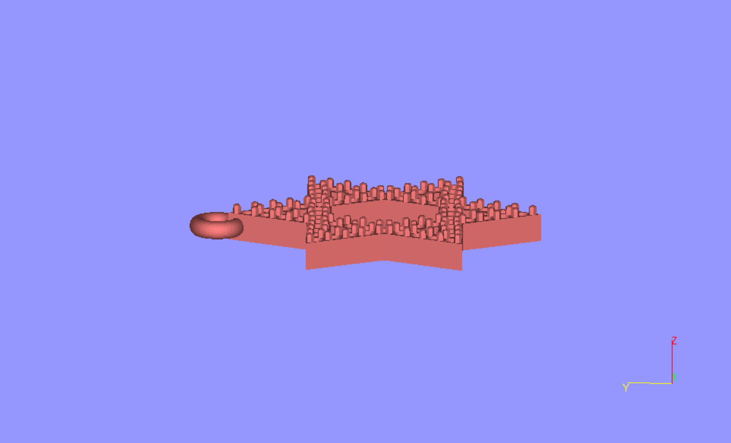 Star of David 15mm Diameter Simple With Stones 3D print model_5