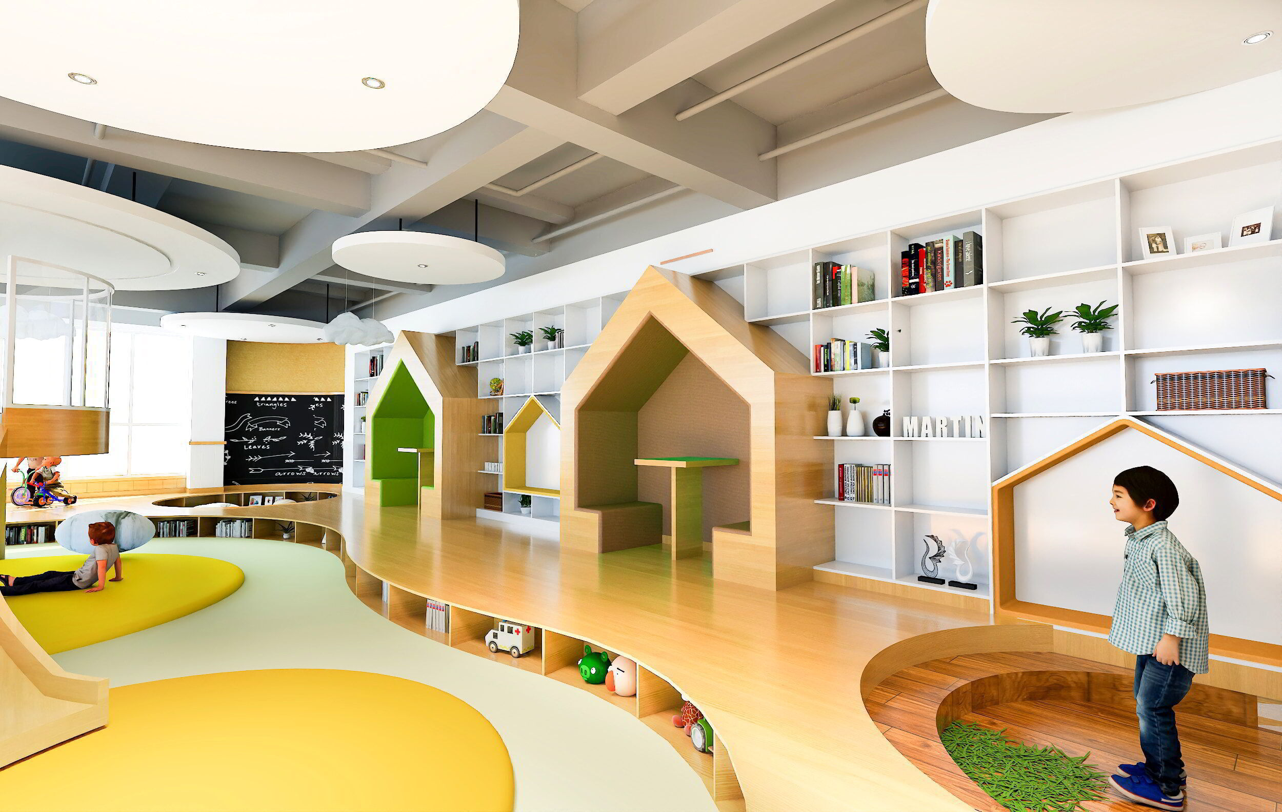 Kindergarten Activity Room - Preschool Classroom 3D Model Low-poly 3D model_2