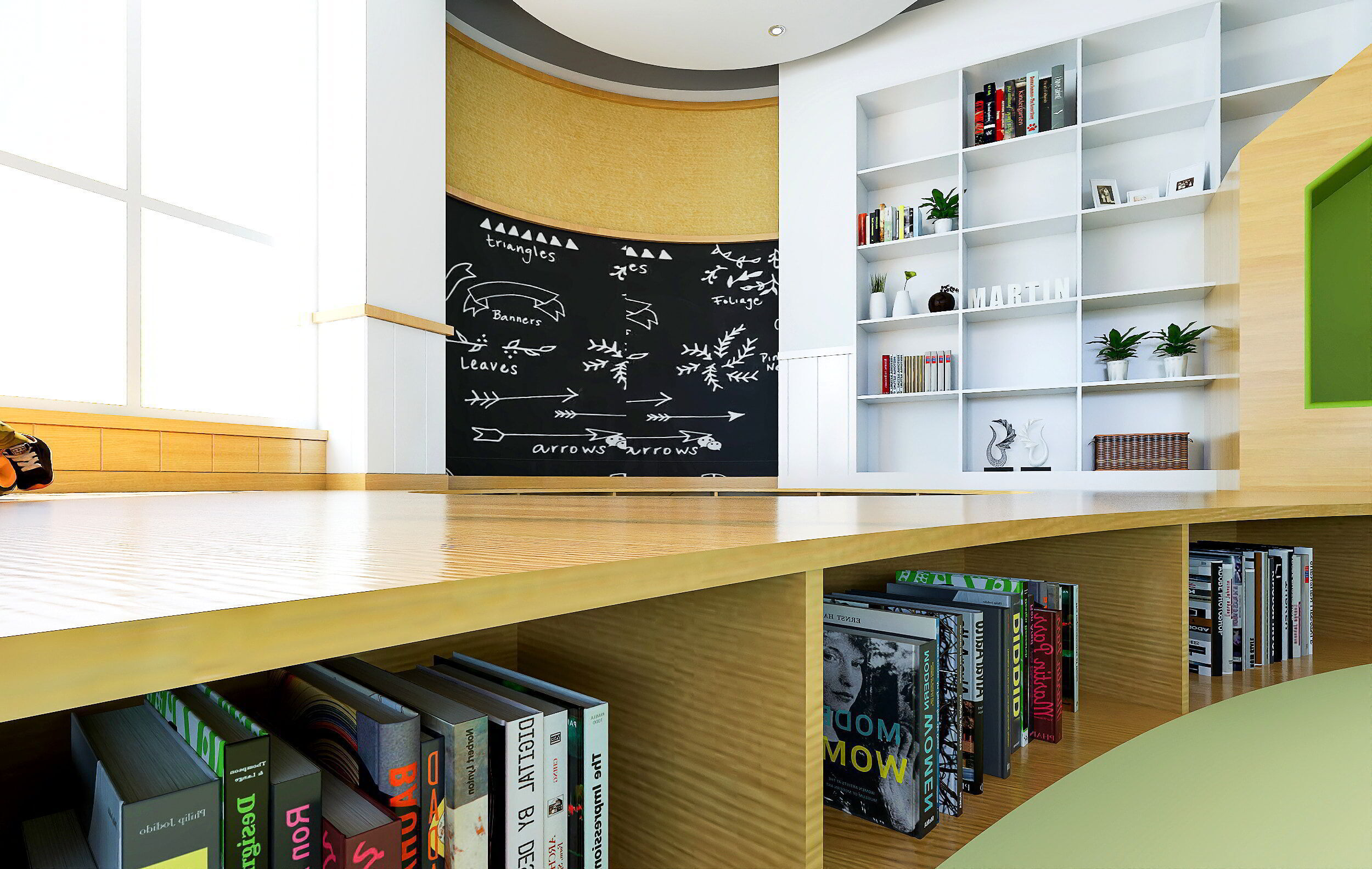 Kindergarten Activity Room - Preschool Classroom 3D Model Low-poly 3D model_13