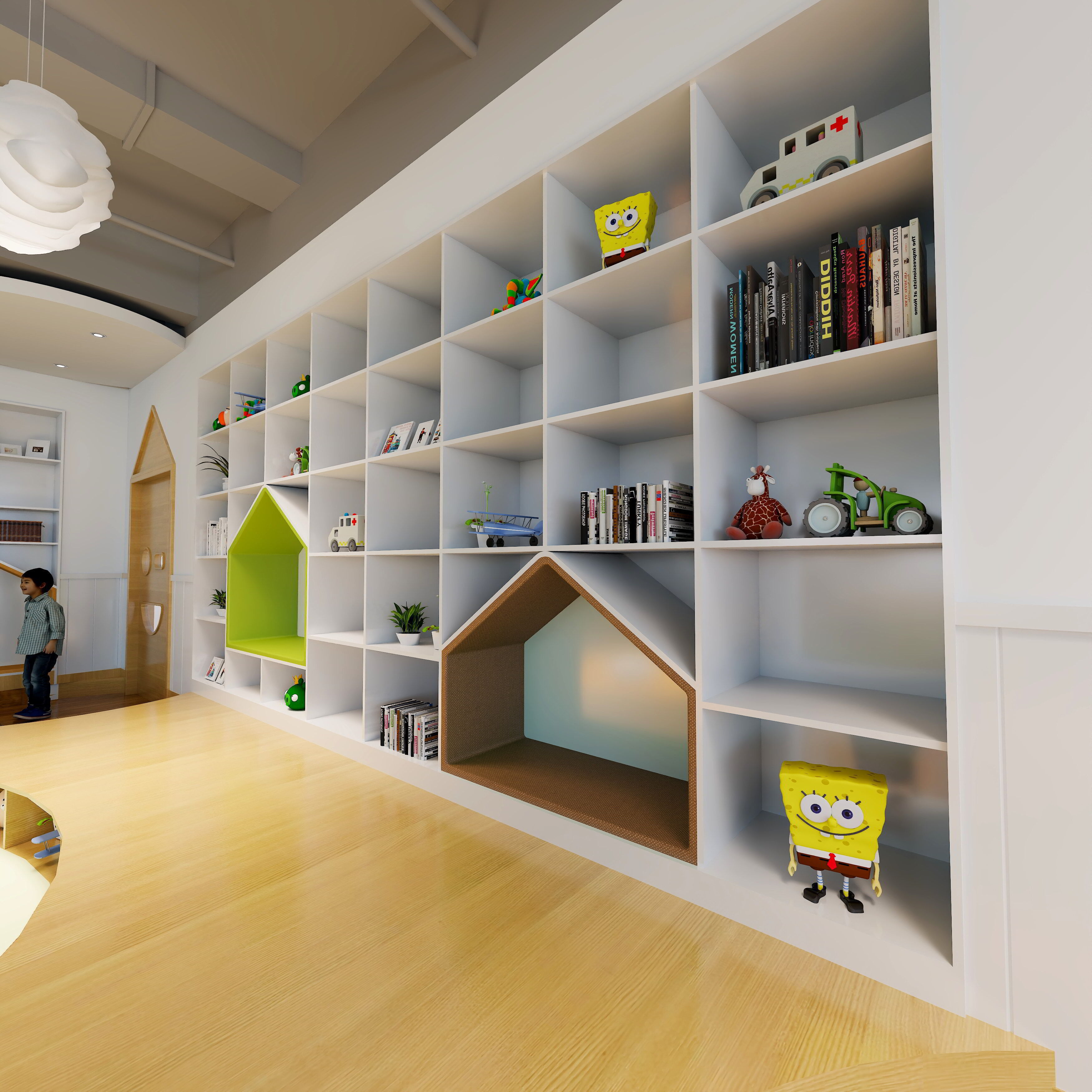 Kindergarten Activity Room - Preschool Classroom 3D Model Low-poly 3D model_7