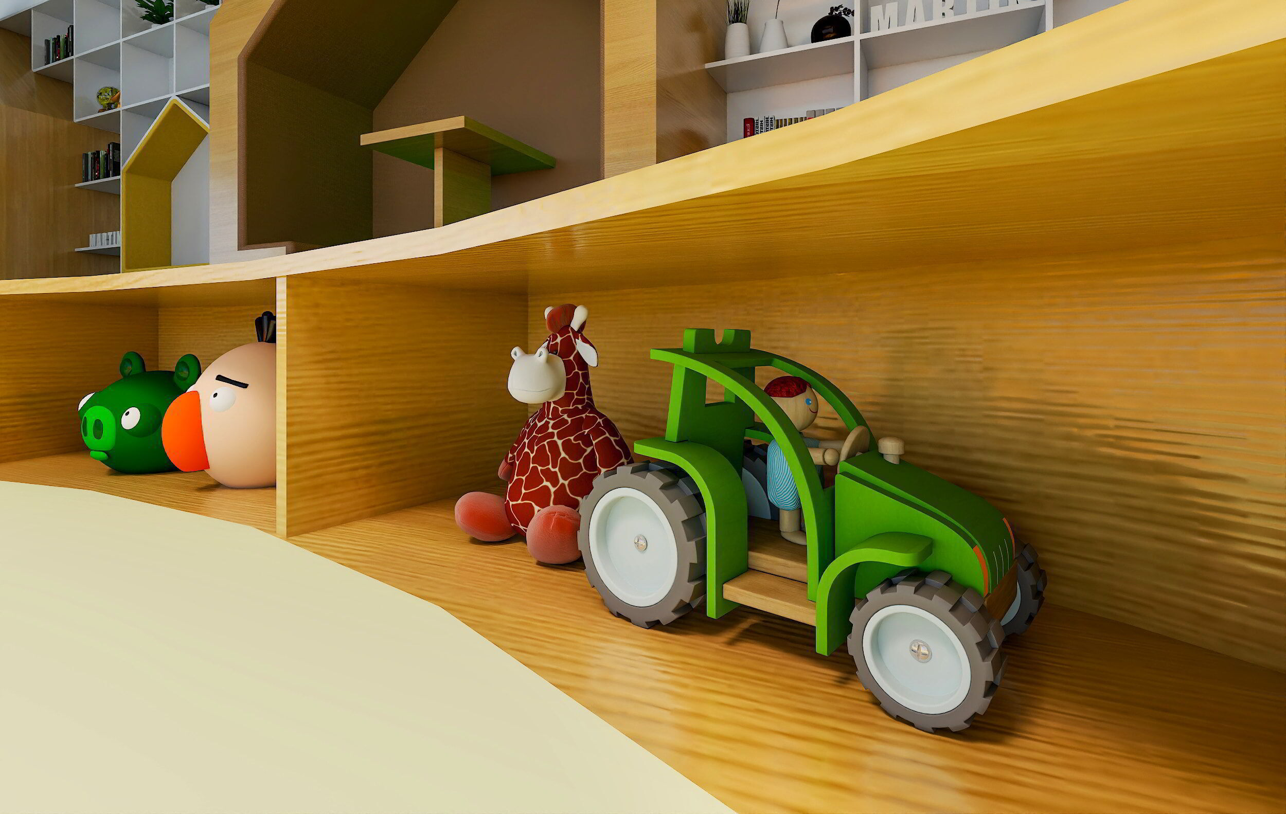 Kindergarten Activity Room - Preschool Classroom 3D Model Low-poly 3D model_15