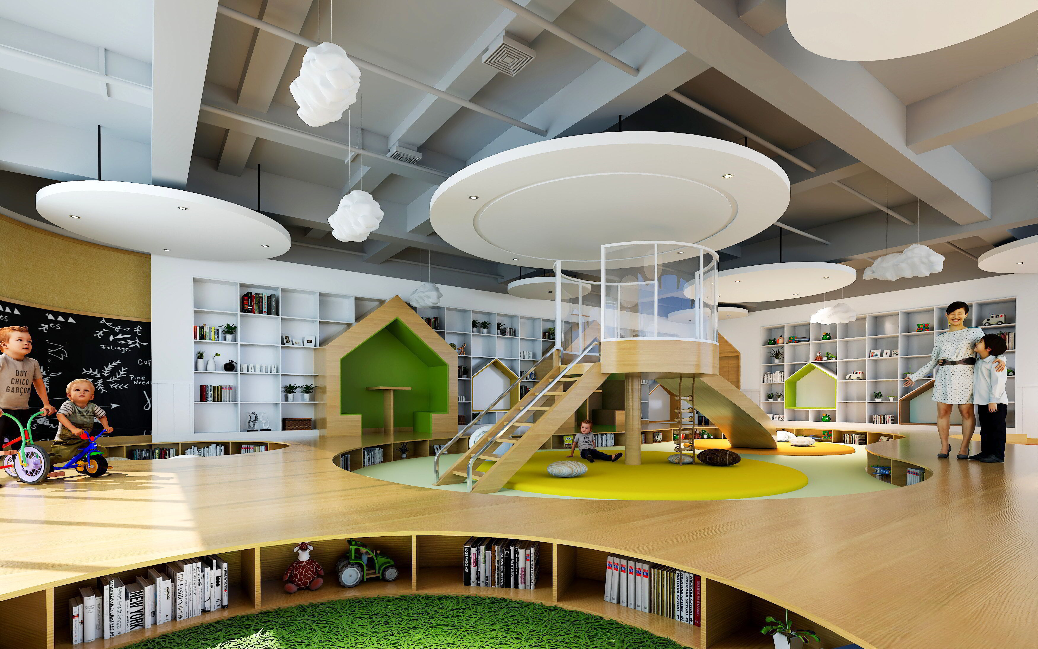 3D model Kindergarten Activity Room - Preschool Classroom 3D Model VR ...