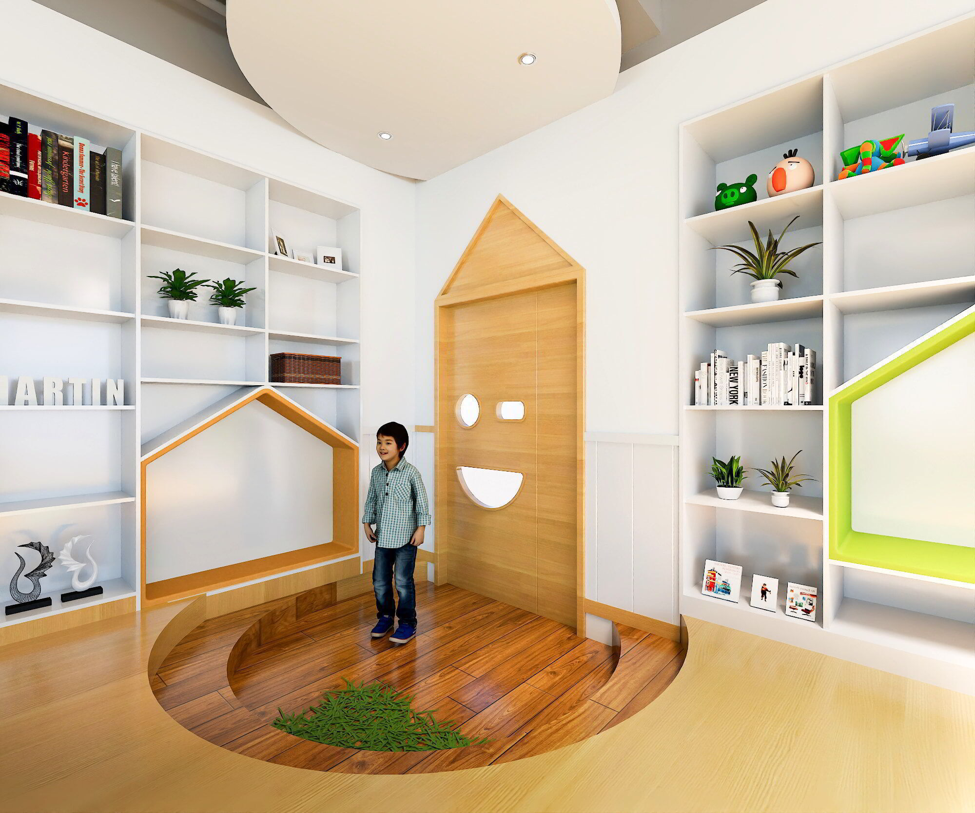 Kindergarten Activity Room - Preschool Classroom 3D Model Low-poly 3D model_6