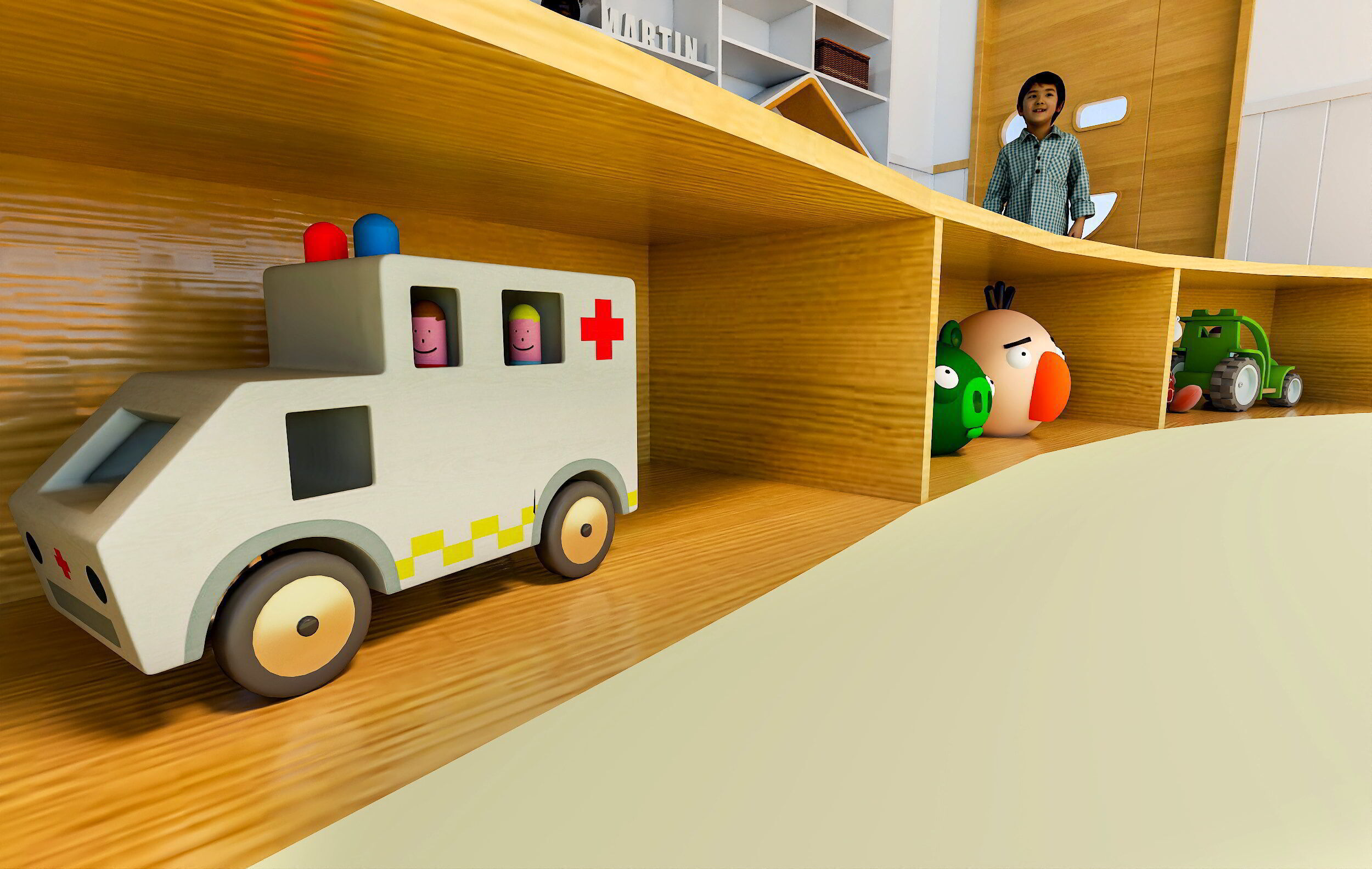 Kindergarten Activity Room - Preschool Classroom 3D Model Low-poly 3D model_14