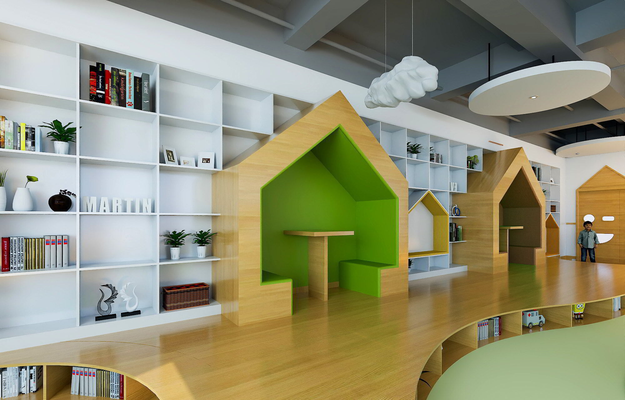 Kindergarten Activity Room - Preschool Classroom 3D Model Low-poly 3D model_4