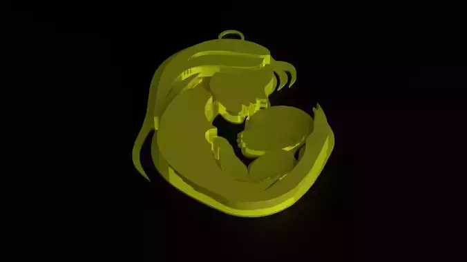 Mother and Baby Necklace 