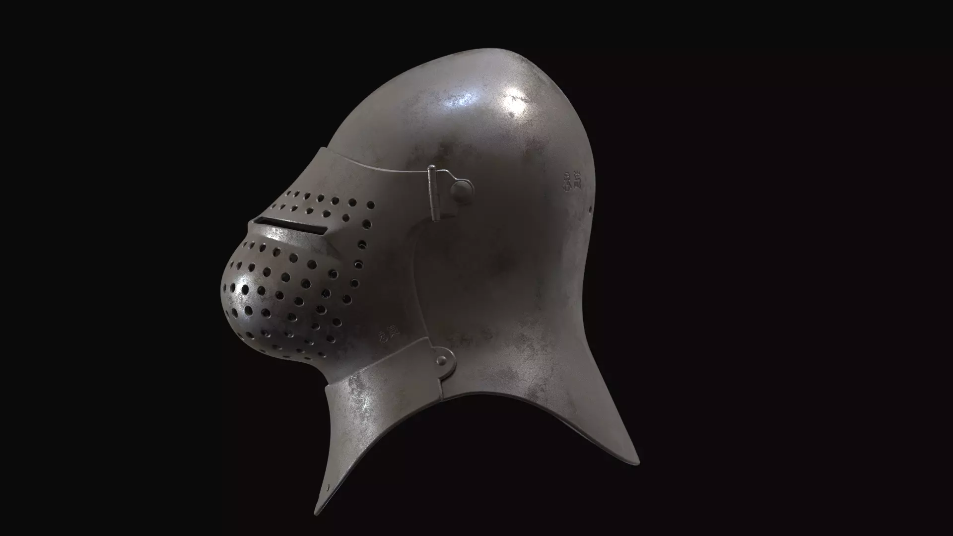 Great Bascinet 3D model_0