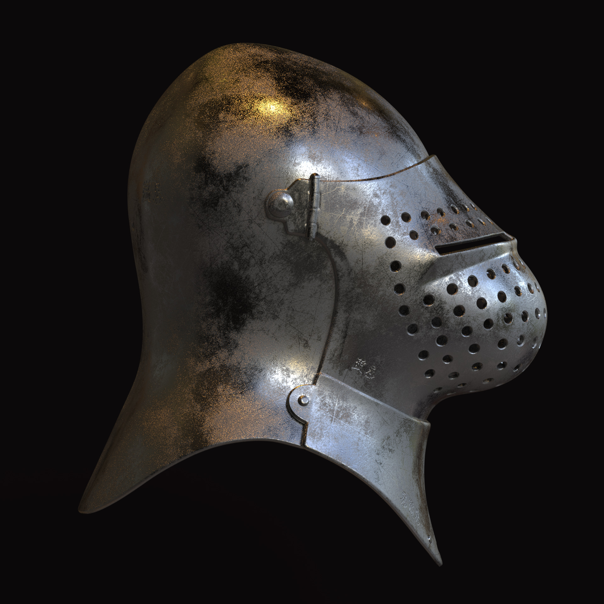 Great Bascinet 3D model_10