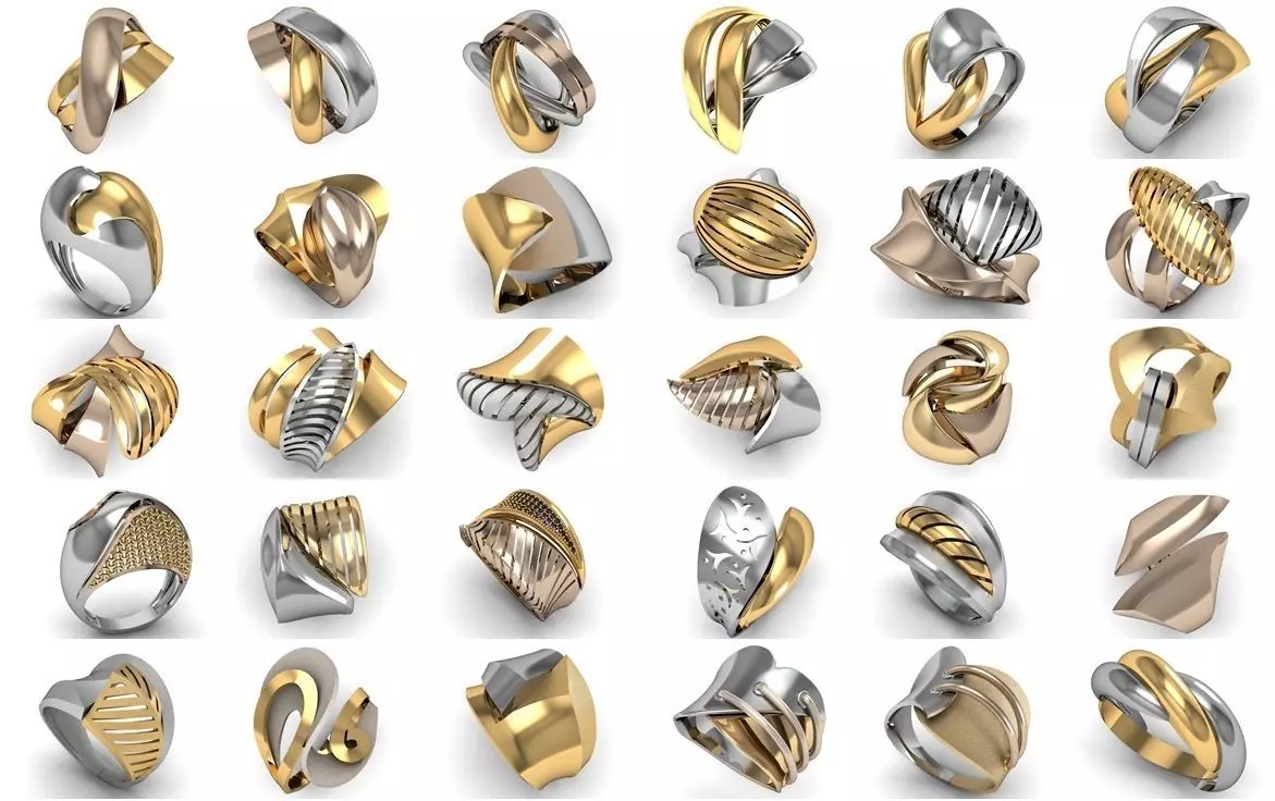 30 Ring NO Stone 3dm 3D print model_0