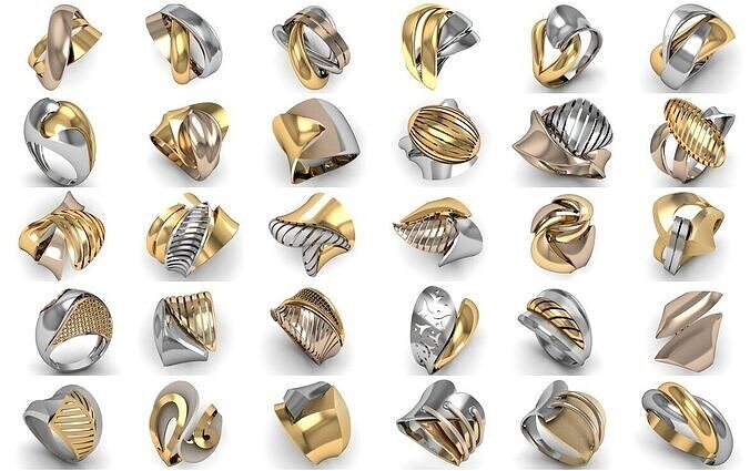 30 Ring NO Stone 3dm 3D print model