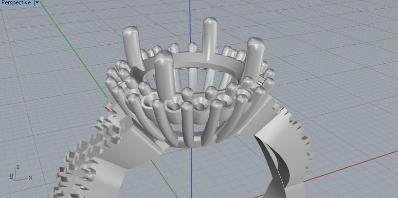 Engagement Ring 3D print model_8