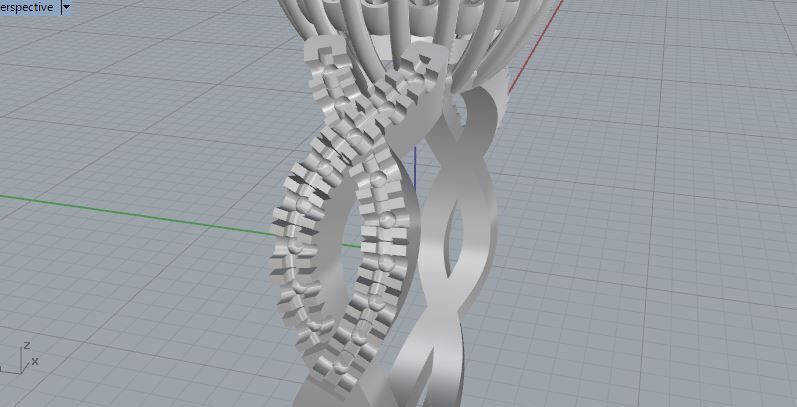 Engagement Ring 3D print model_9
