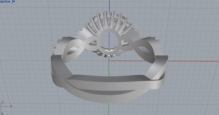 Engagement Ring 3D print model_10