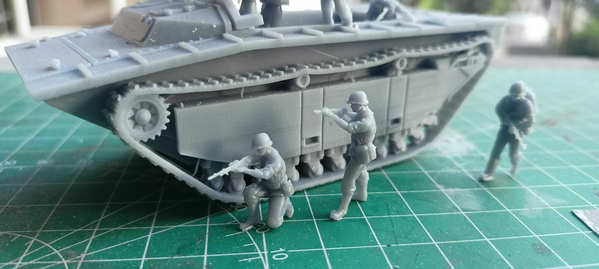 WWII US Marines Pacific set 1 for  3D printing 3D print model_1