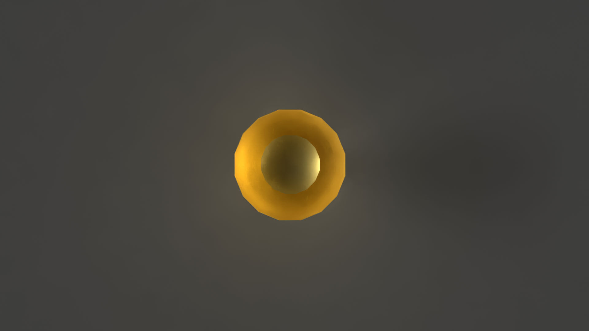 Golden Goblet Low-poly 3D model_4