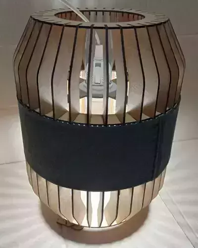 CEILING LIGHT LAMP 3D PRINT AND LASER CUT