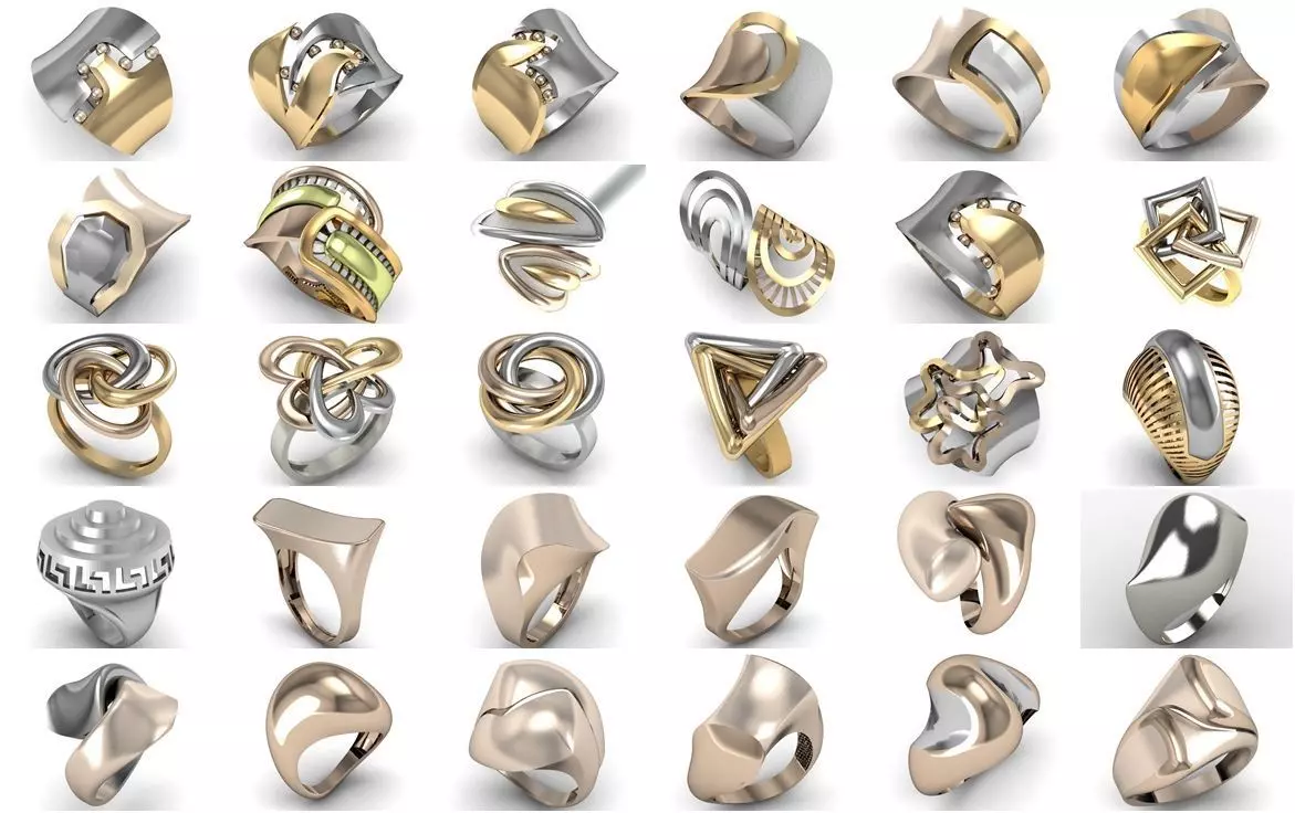 30 Ring NO Stone 3dm 3D print model_0