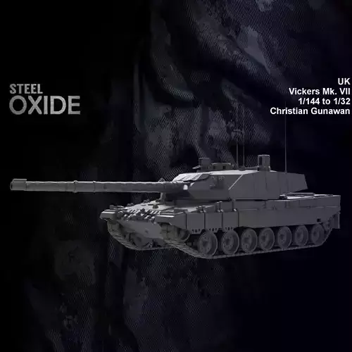 UK Vickers MK 7 for MBT 3D printing