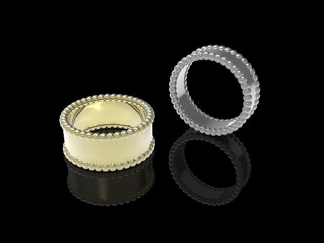 Dual Sphere Statement Rings Free 3D print model