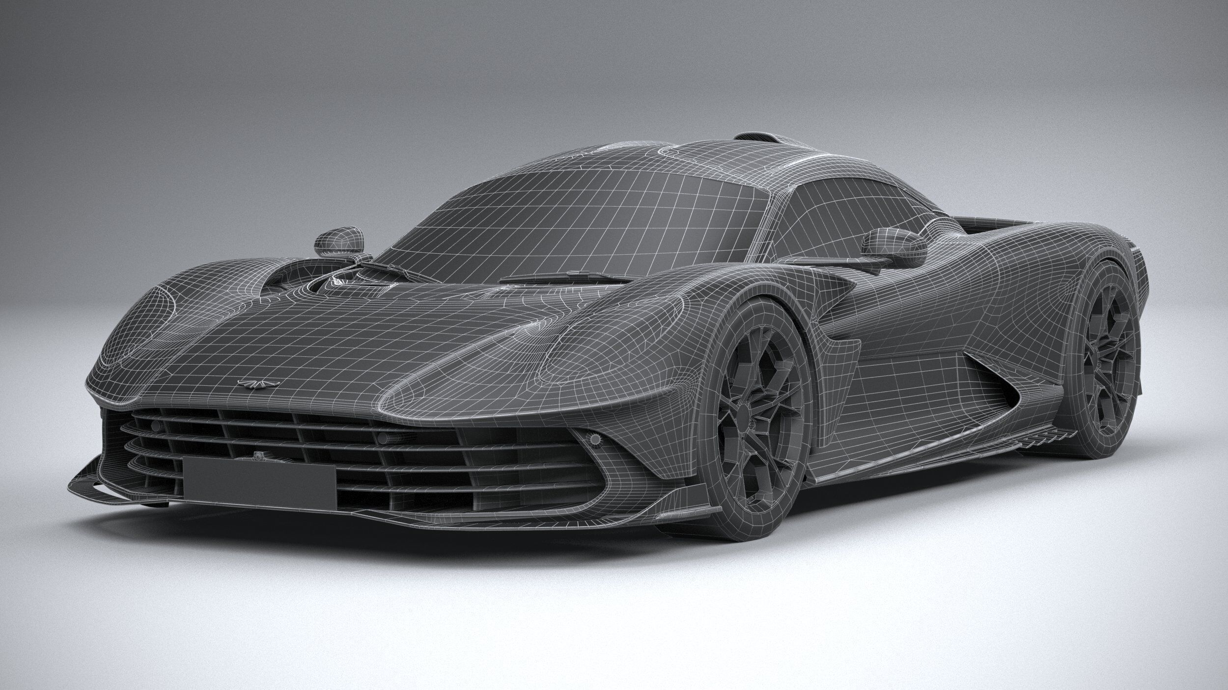 Aston Martin Valhalla 2026 LowPoly 3D model_27