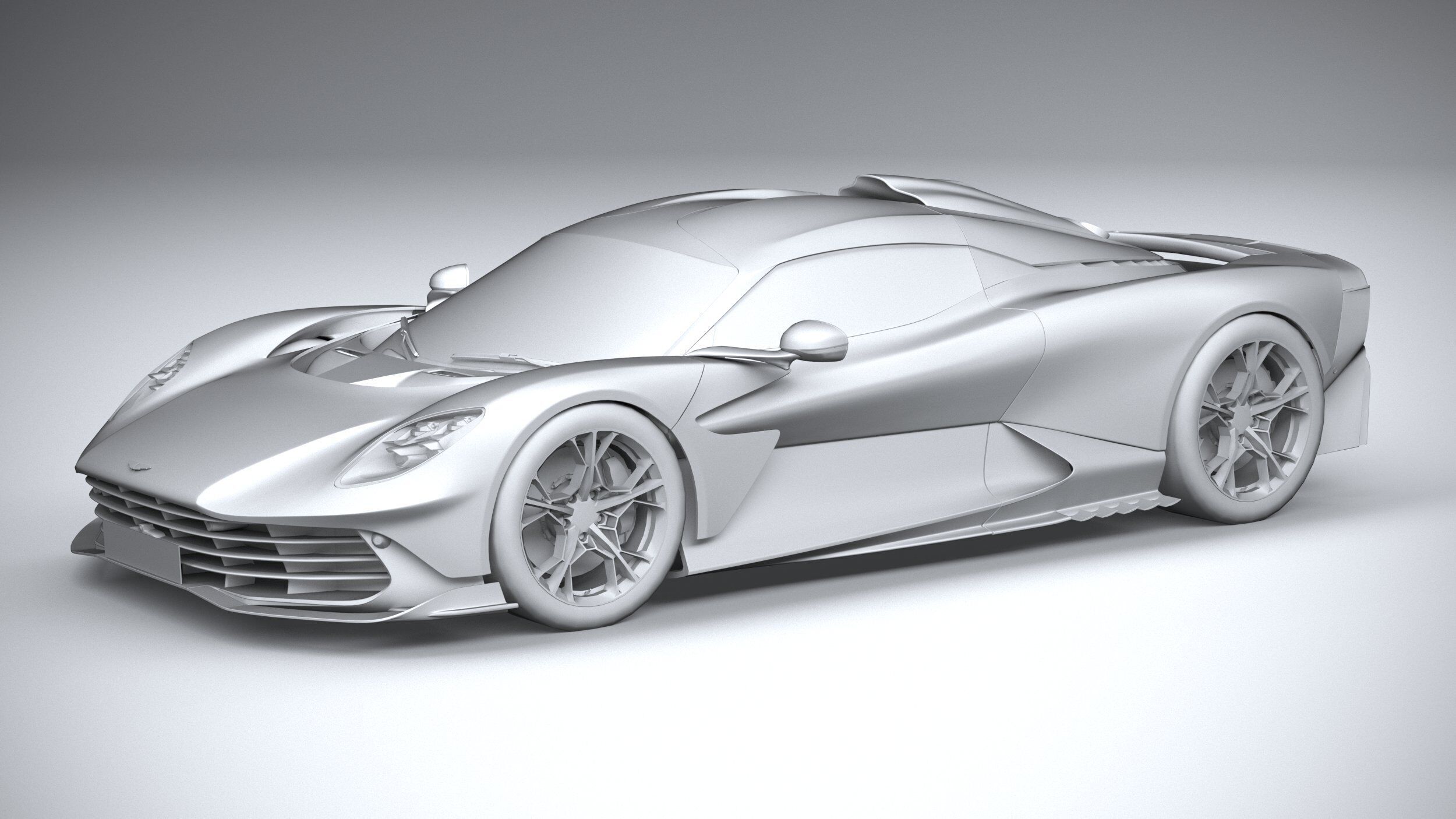 Aston Martin Valhalla 2026 LowPoly 3D model_19