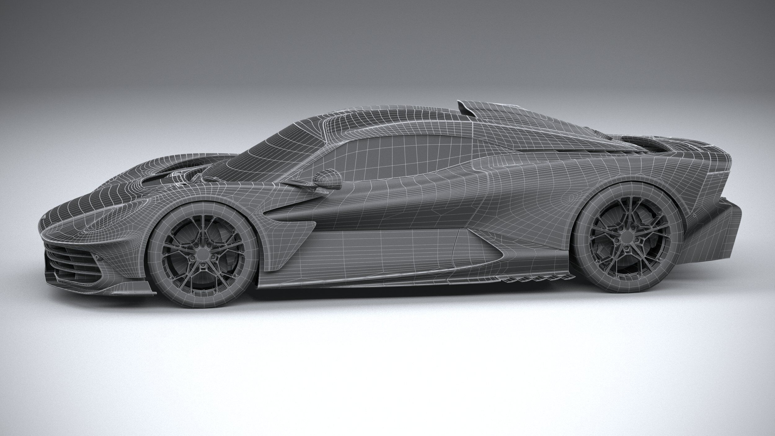 Aston Martin Valhalla 2026 LowPoly 3D model_29