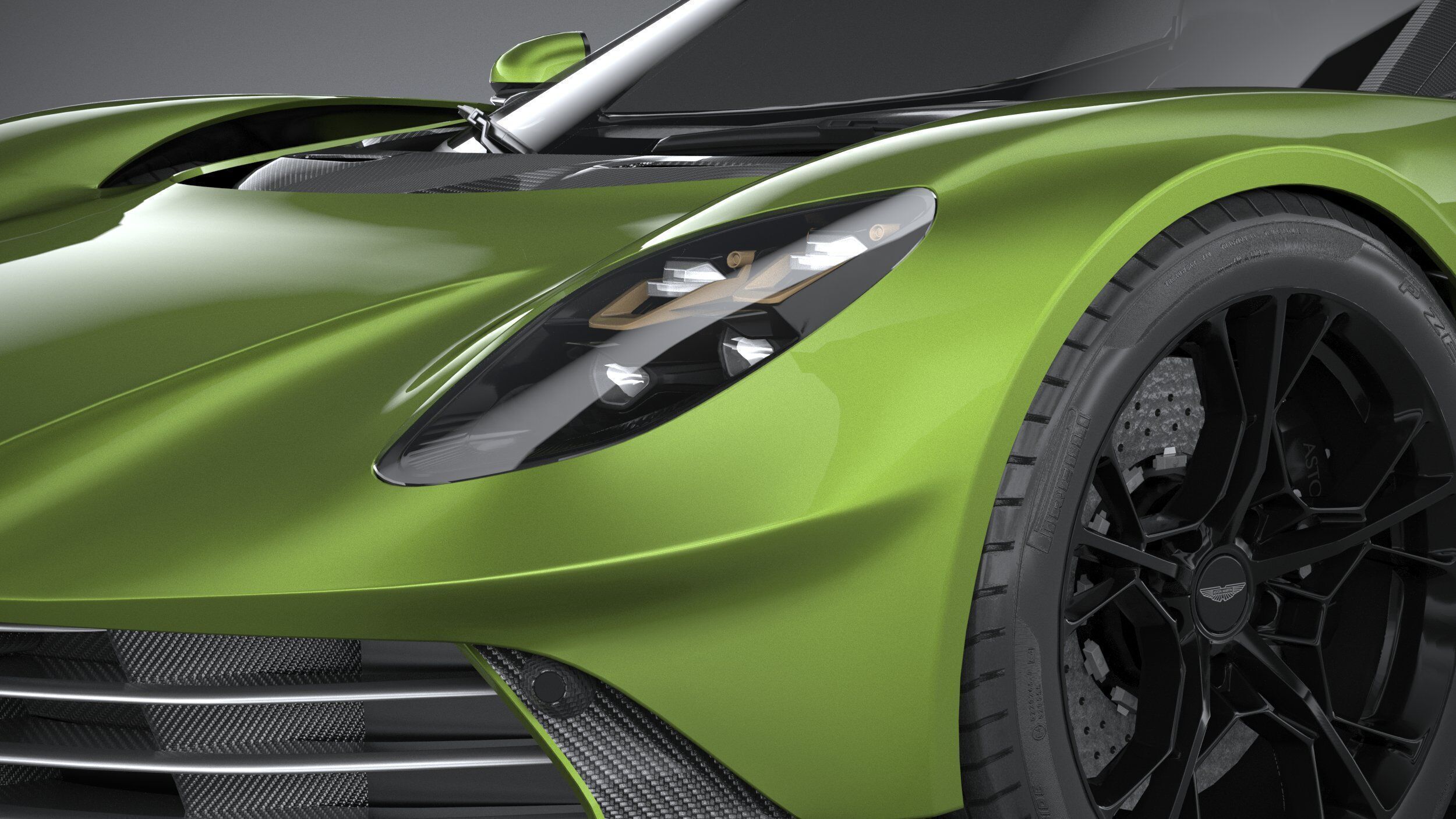 Aston Martin Valhalla 2026 LowPoly 3D model_14