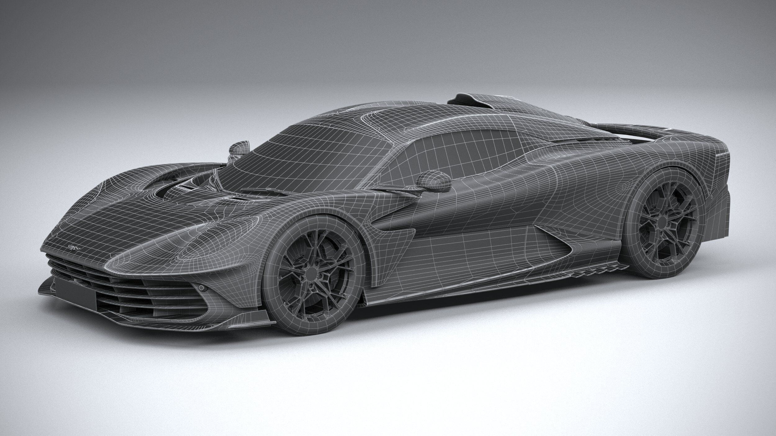 Aston Martin Valhalla 2026 LowPoly 3D model_26