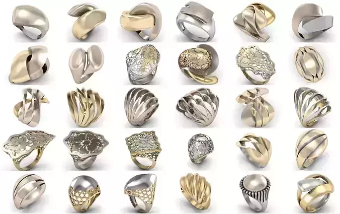 30 Ring NO Stone 3dm