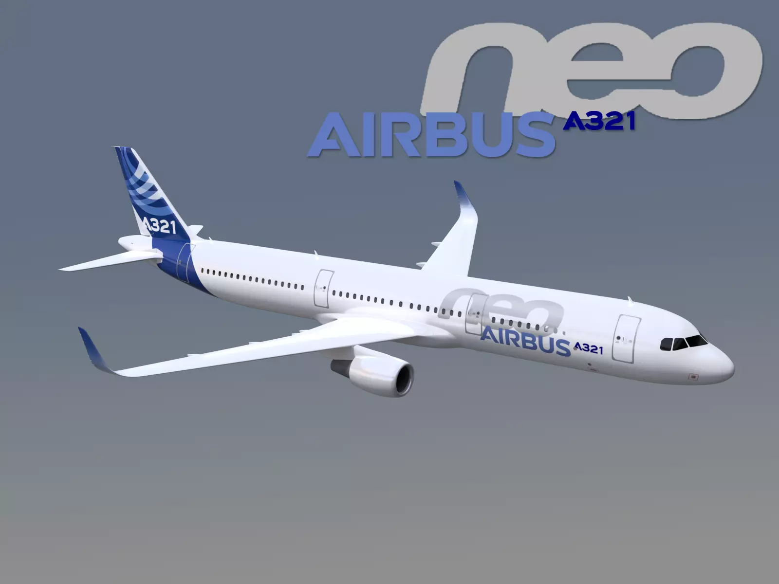 Airbus A321neo 3D model_0