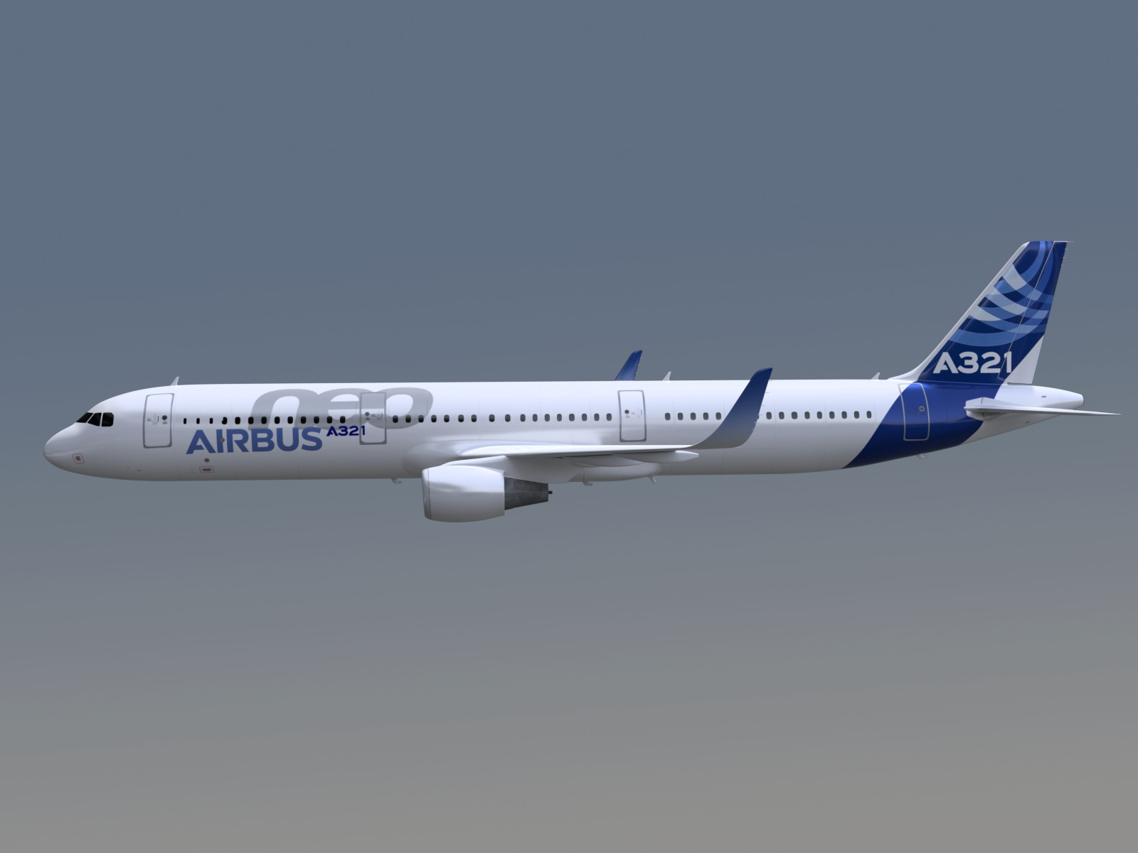 Airbus A321neo 3D model_4