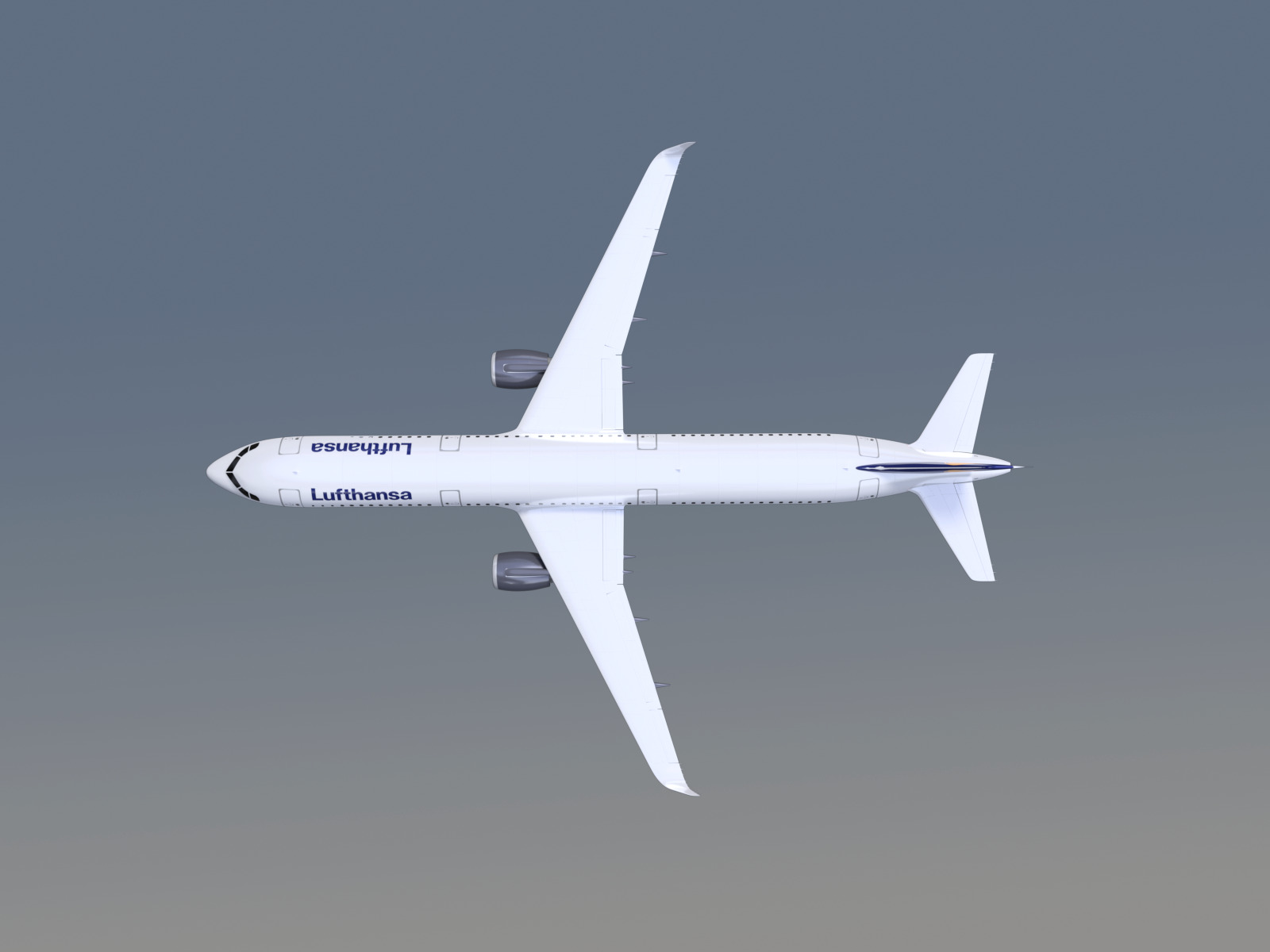 Airbus A321neo Lufthansa 3D model_7