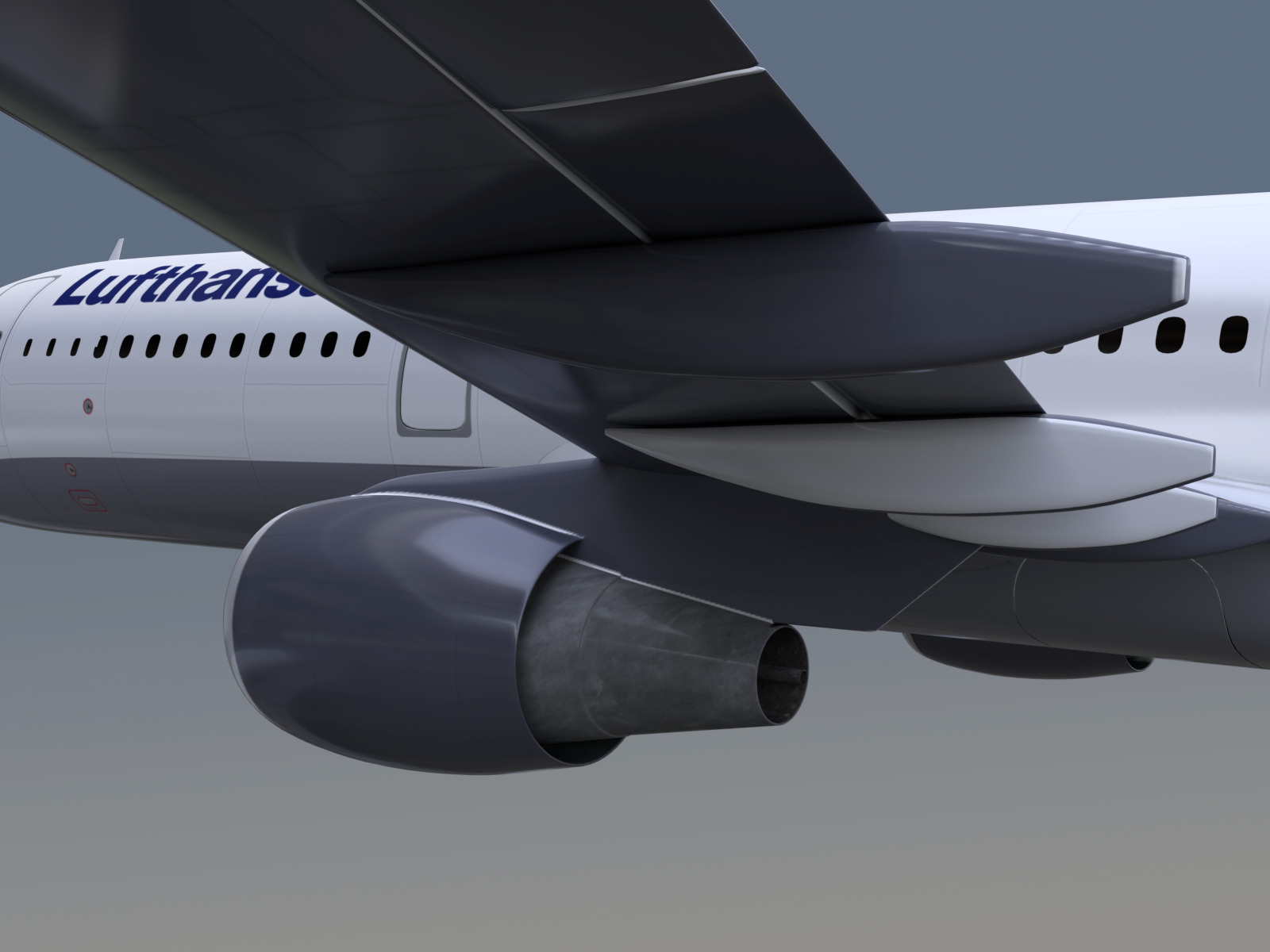Airbus A321neo Lufthansa 3D model_9
