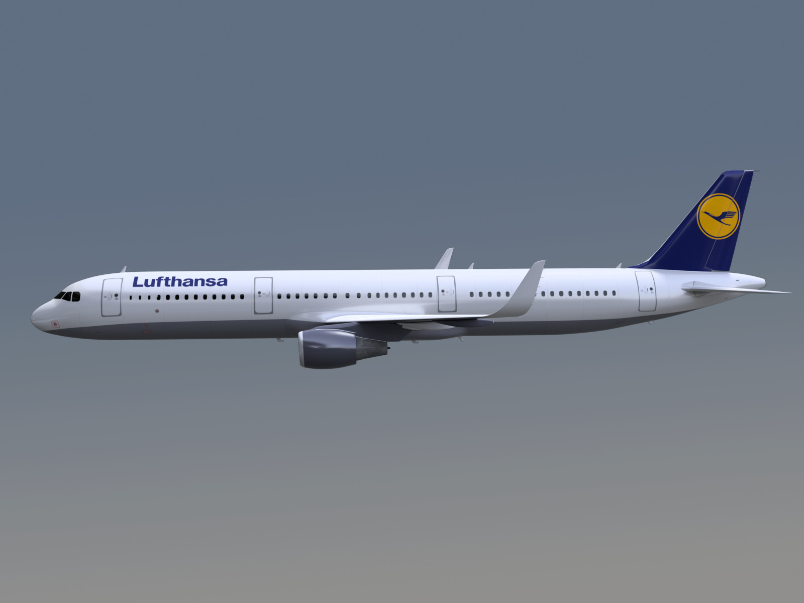 Airbus A321neo Lufthansa 3D model_5