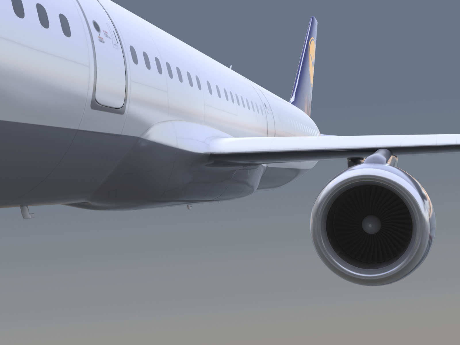 Airbus A321neo Lufthansa 3D model_11