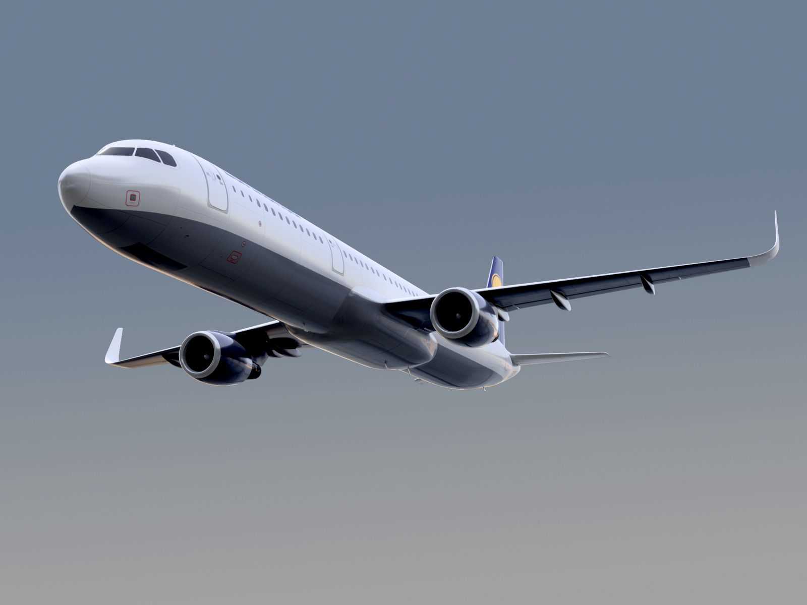 Airbus A321neo Lufthansa 3D model_3