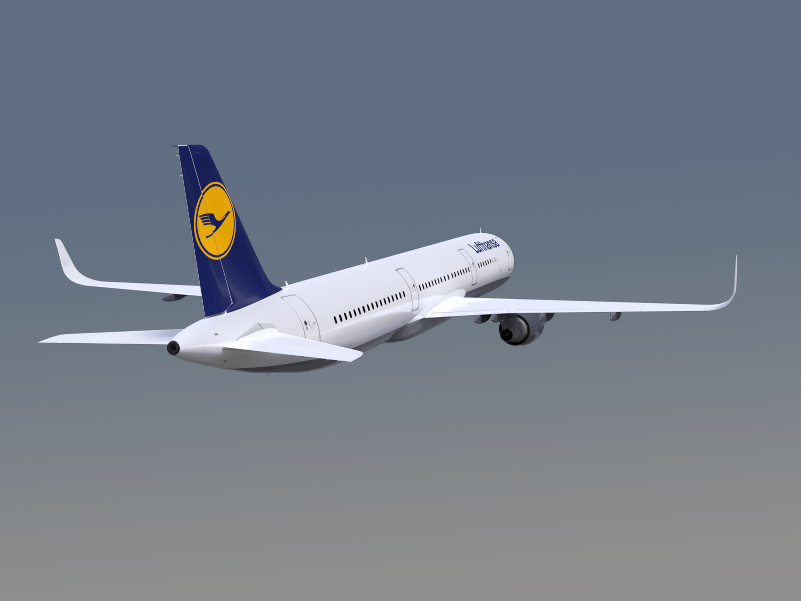 Airbus A321neo Lufthansa 3D model_6