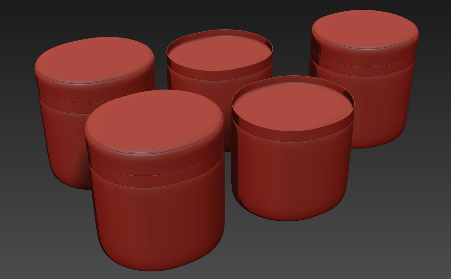 Nobu Pouf By Alf DaFre 3D model_6