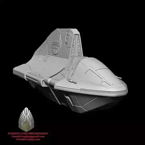 Star Wars Phantom 2 Ship  with Maglev option 3D DIGITAL DL 3D print model