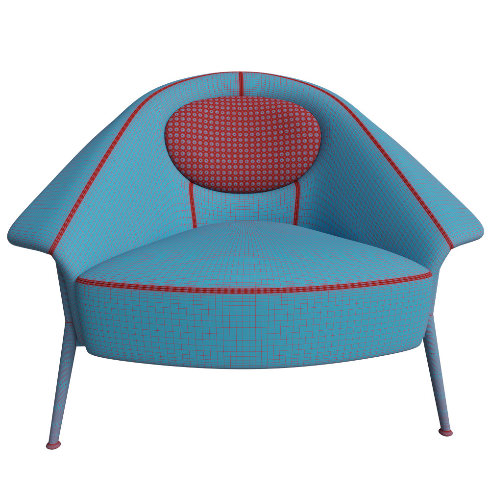 Armchair Holly By Volpi Arreda  3D model_5