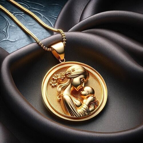Mother Child 3D Pendant Symbolic Jewelry Model for Printing 3D print model