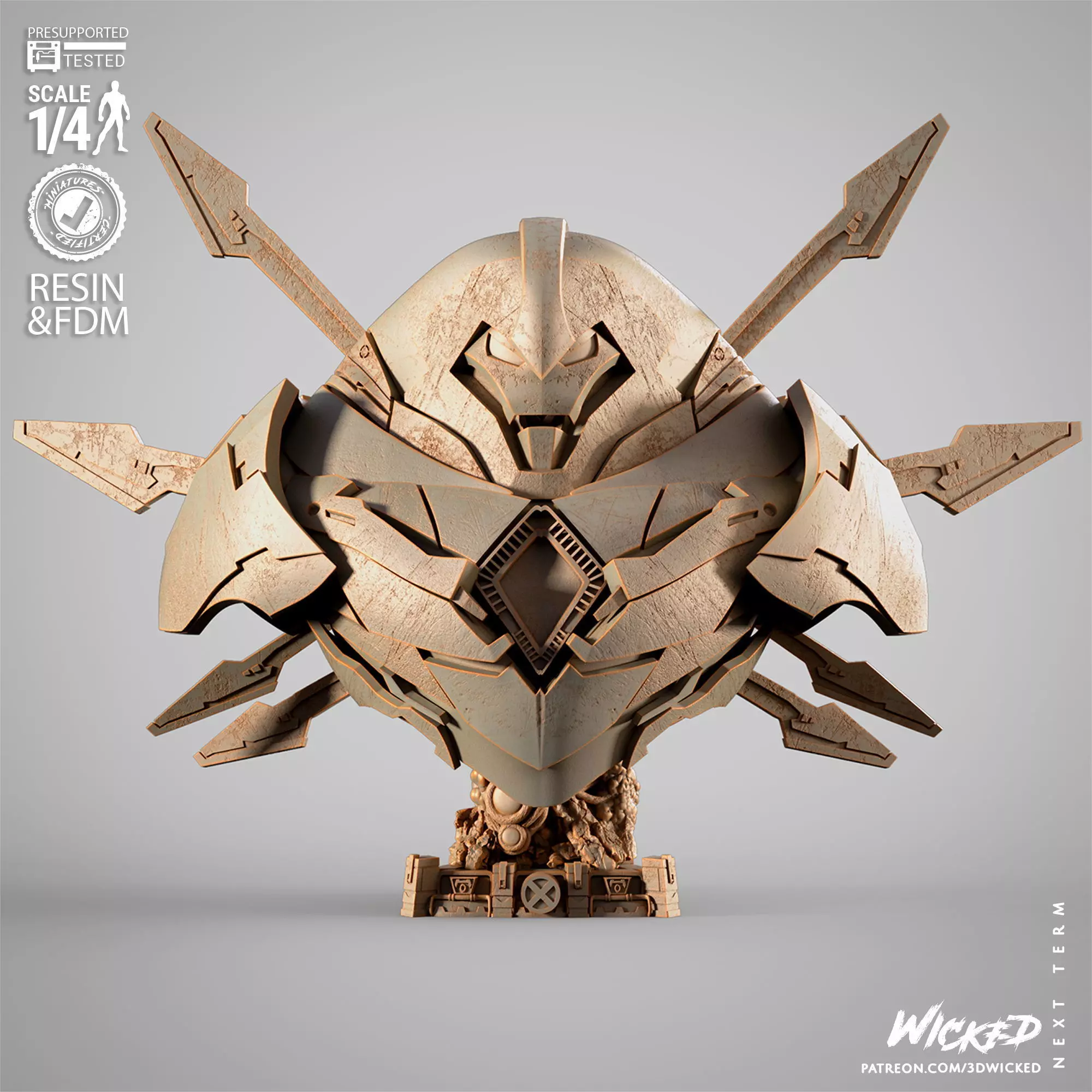 Wicked Marvel Nimrod Portrait Bust 3D print model