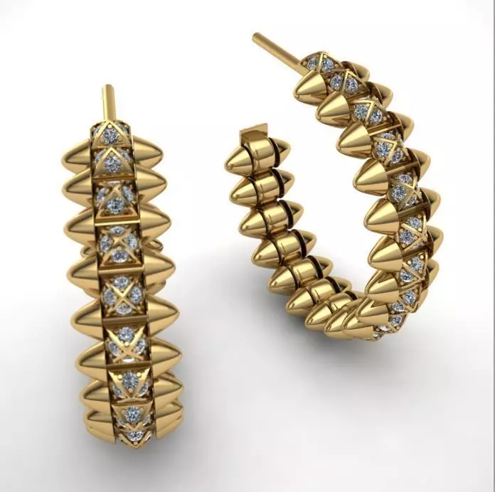 Earring Clash 3D print model_0